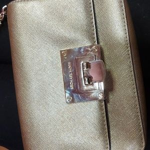 Micheal Michael Kors Gold Bag